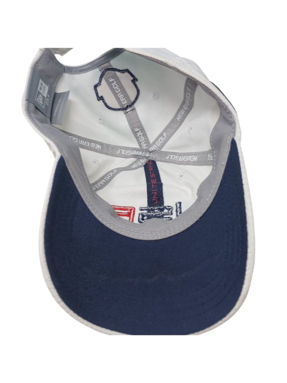 New Era Golf USA 2016 Ryder Cup Adjustable White Hat Embroidered Patches #D5 - Picture 13 of 13